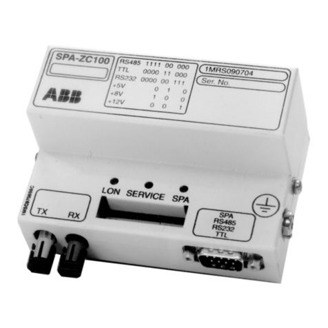 ABB Lon SPA-ZC 100 User manual