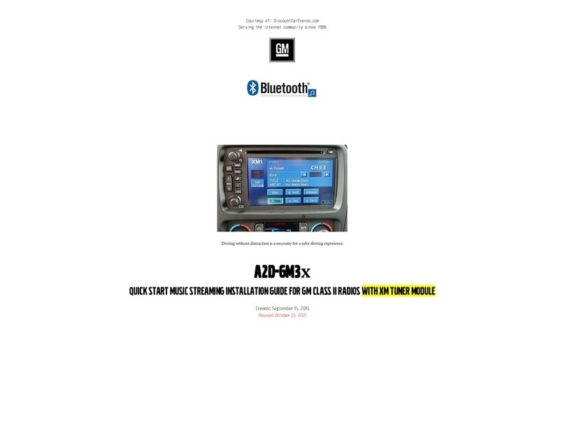 Discount Car Stereo A20-GM3x Quick start installation guide