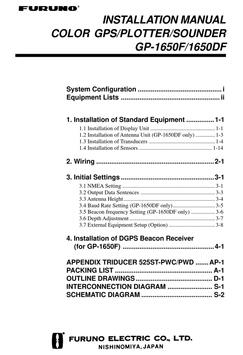 Furuno GP-1650F installation manual