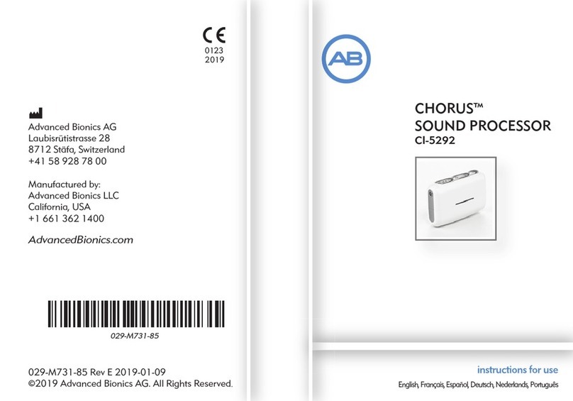 Advanced Bionics CHORUS CI-5292 Instructions for use Advanced Bionics CHORUS CI-5292 Instructions for use