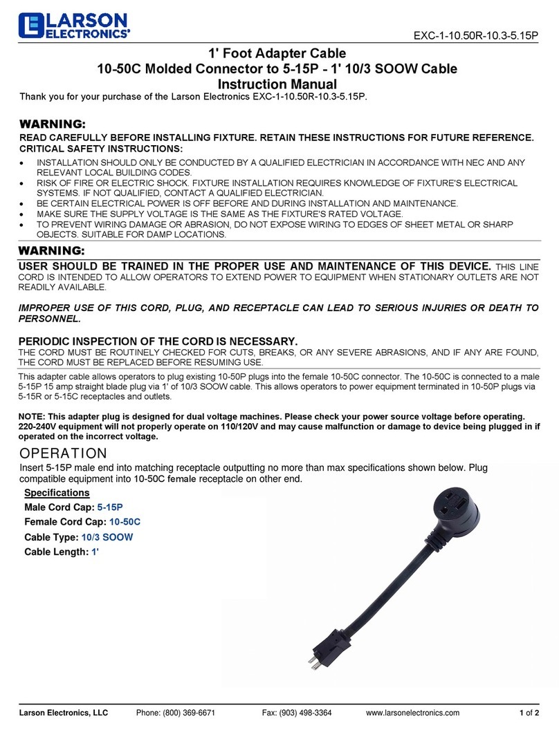 Larson Electronics 10-50C User manual Larson Electronics 10-50C User manual