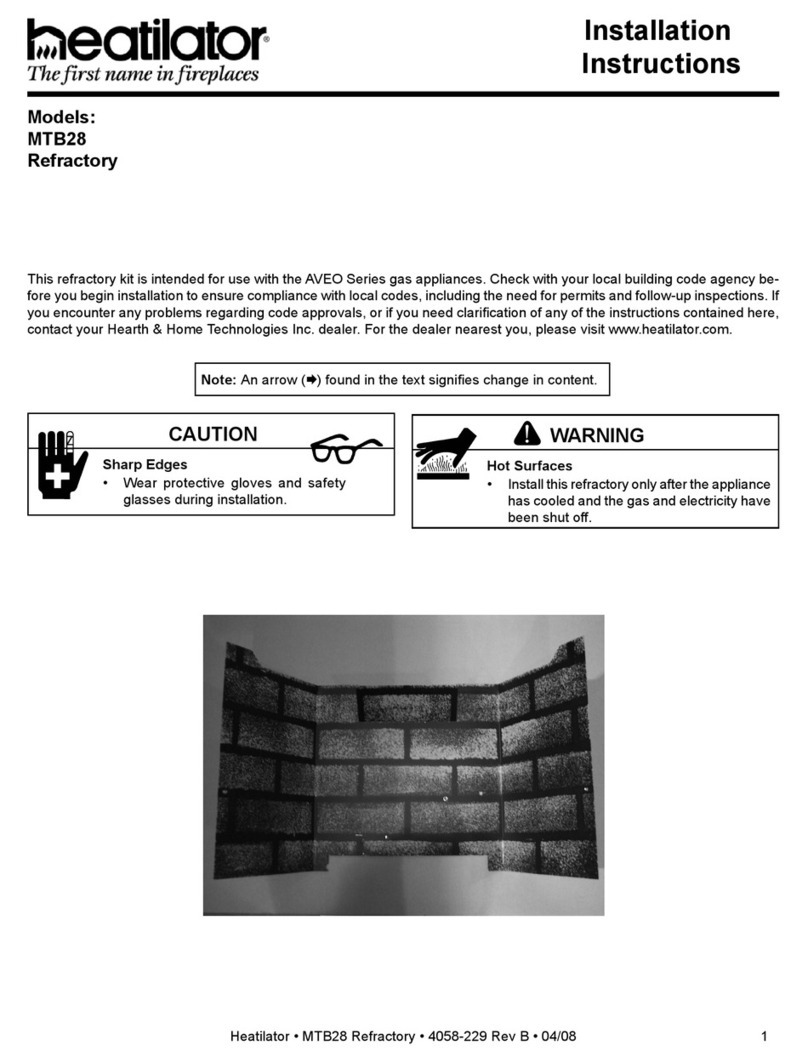 Heatilator MTB28 Installation instruction
