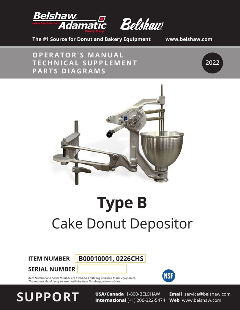 Belshaw Brothers B00010001 User manual Belshaw Brothers B00010001 User manual