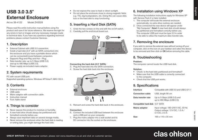 Clas Ohlson ZH3528 User manual