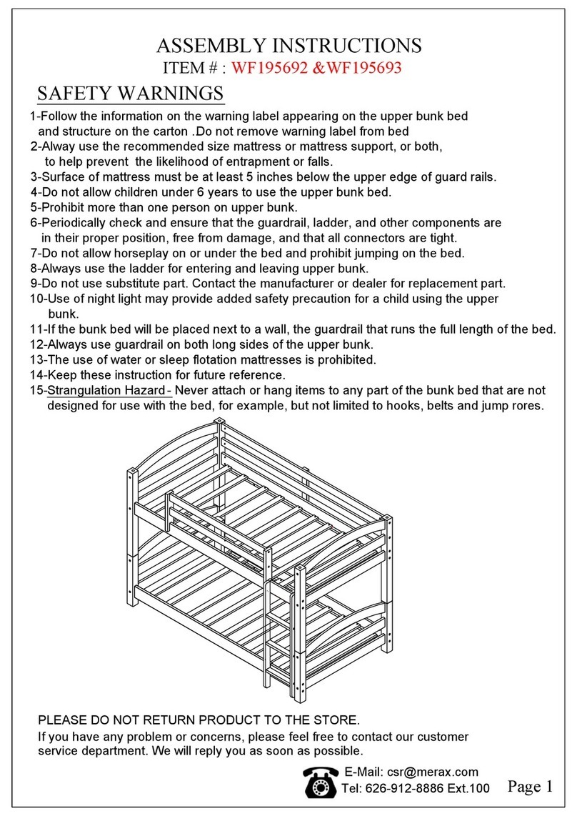 Merax WF195692 Assembly instructions Merax WF195692 Assembly instructions