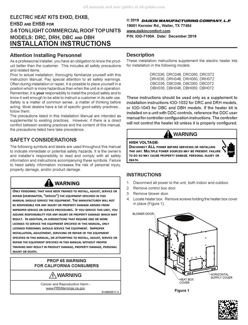 Daikin DRC036 User manual