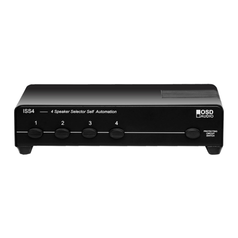 OSD Audio ISS4 owner's manual