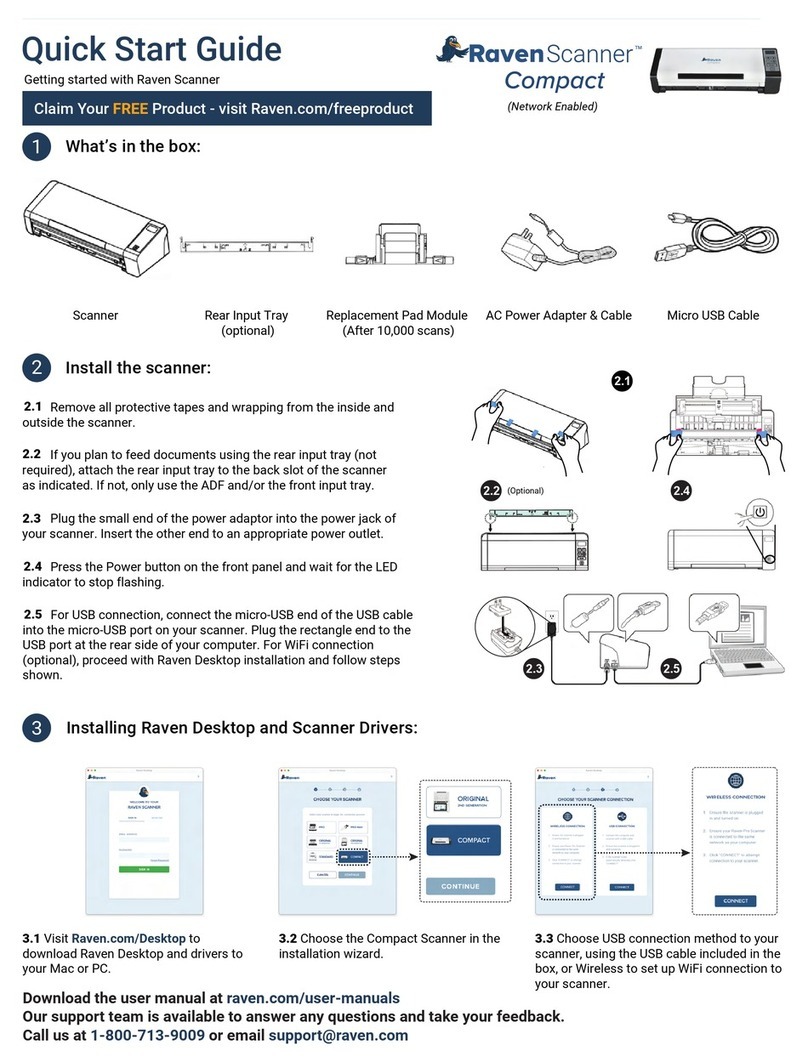 Raven Scanner Compact quick start guide