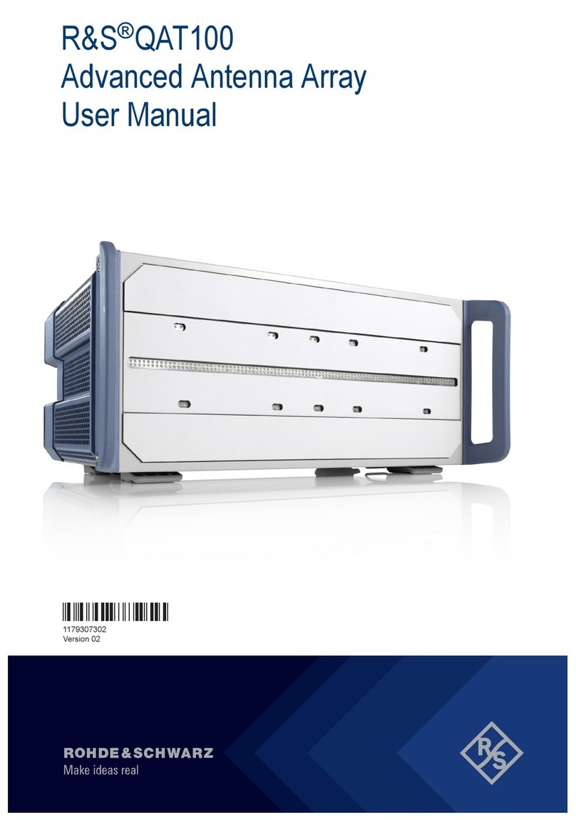 R&S QAT100 User manual