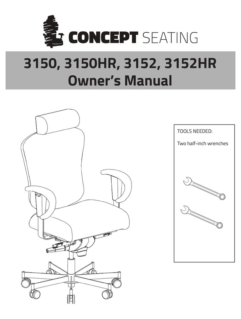 Concept Seating 3150 User manual