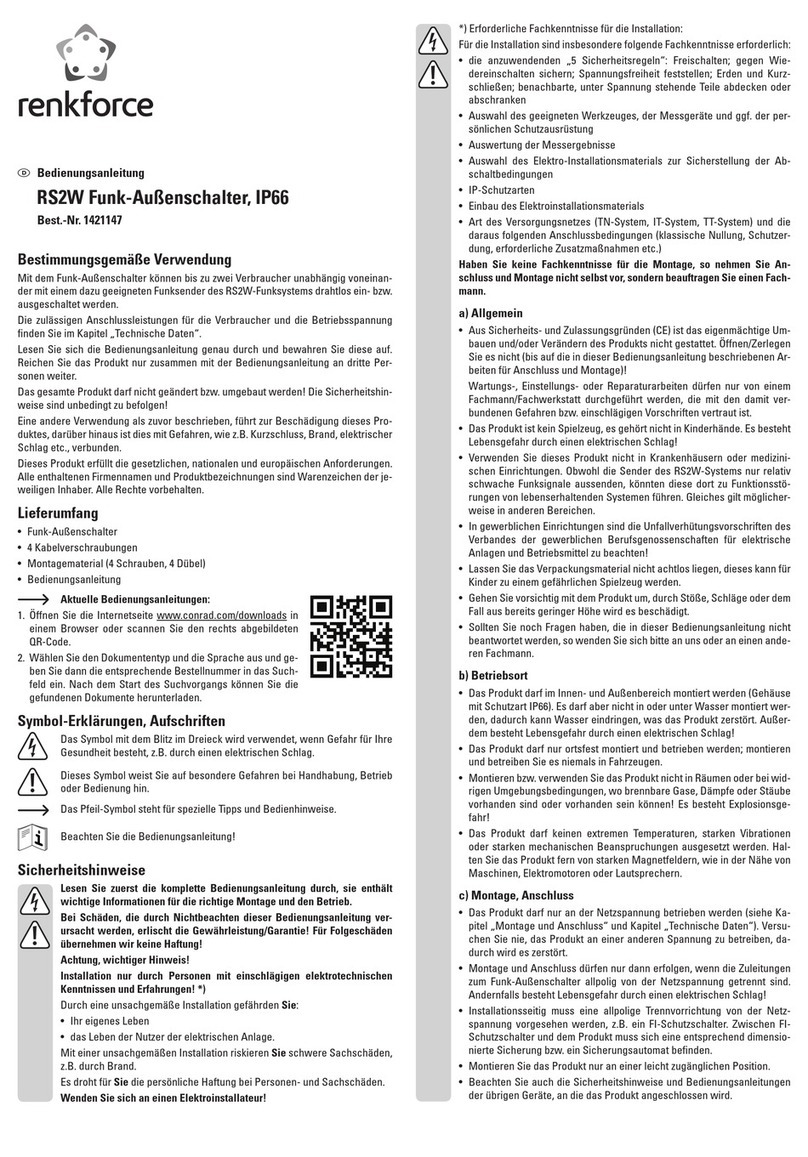 Renkforce RS2W User manual