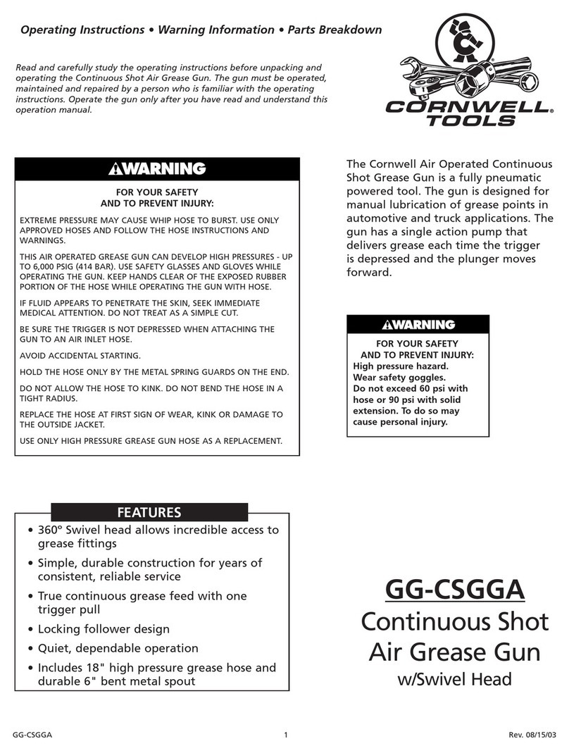 Cornwell Tools GG-CSGGA operating instructions Cornwell Tools GG-CSGGA operating instructions