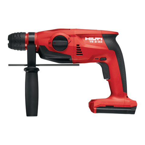 Hilti TE 2-22 User manual