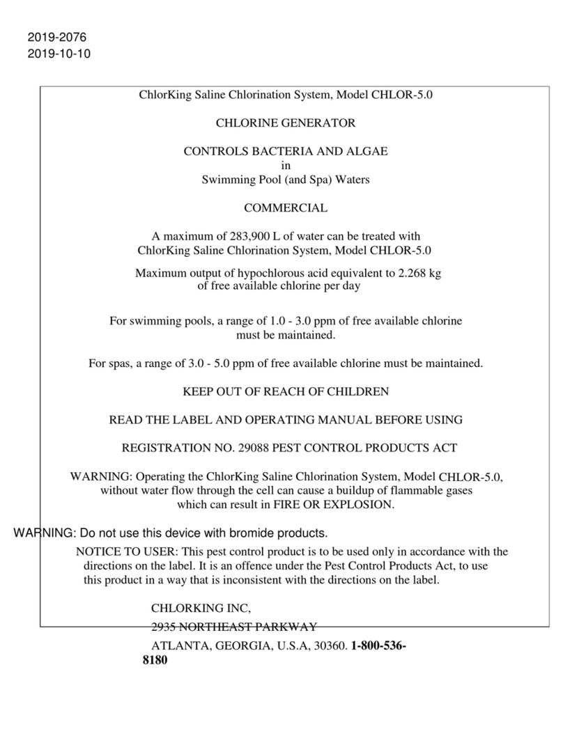 ChlorKing CHLOR-5.0 user guide