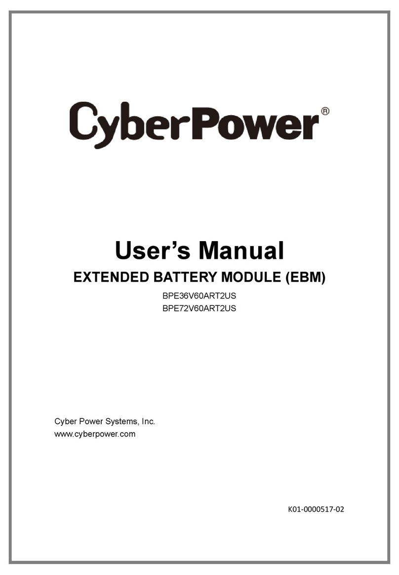 CyberPower BPE36V60ART2US User manual CyberPower BPE36V60ART2US User manual