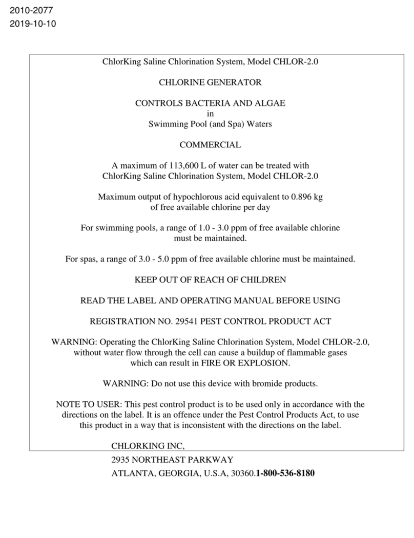ChlorKing CHLOR-2.0 user guide