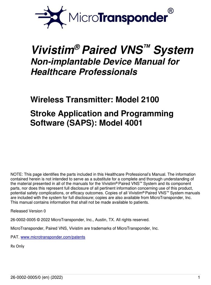MicroTransponder Vivistim Paired VNS System manual