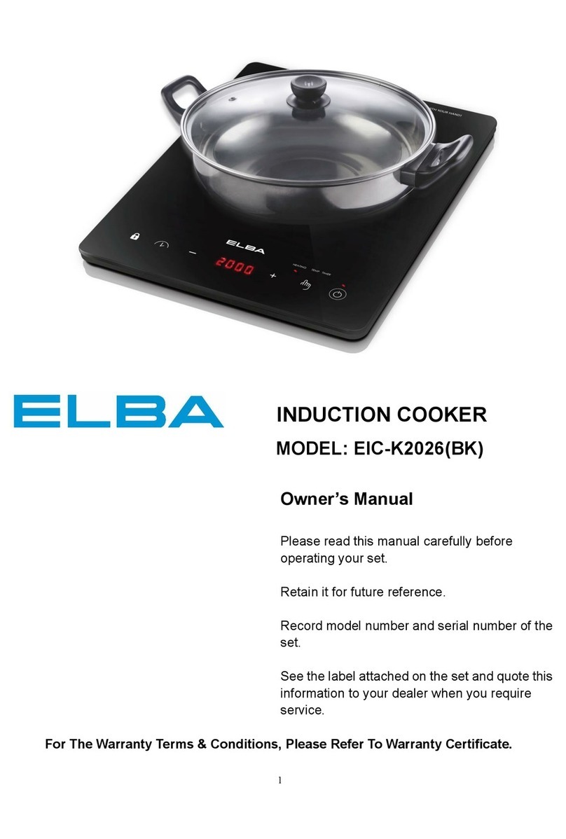 Elba EIC-K2026(BK) owner's manual