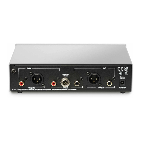 Pro-Ject Audio Systems Phono Box S3 B User manual Pro-Ject Audio Systems Phono Box S3 B User manual