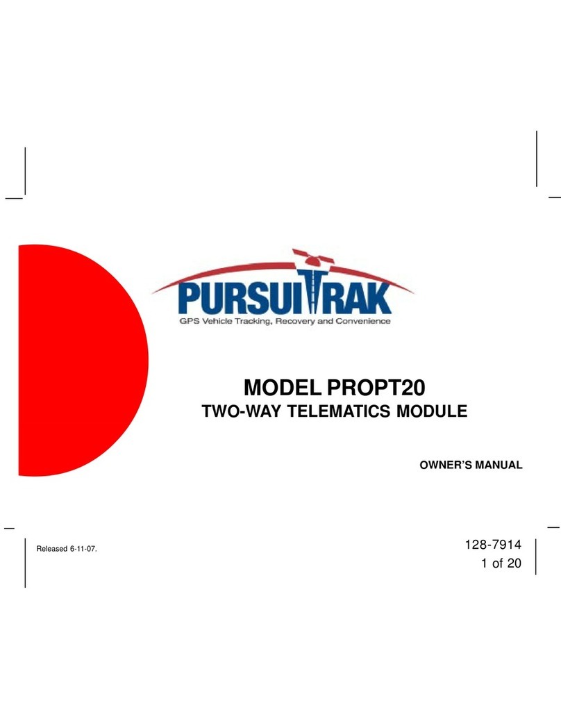 pursuitrak PROPT20 owner's manual