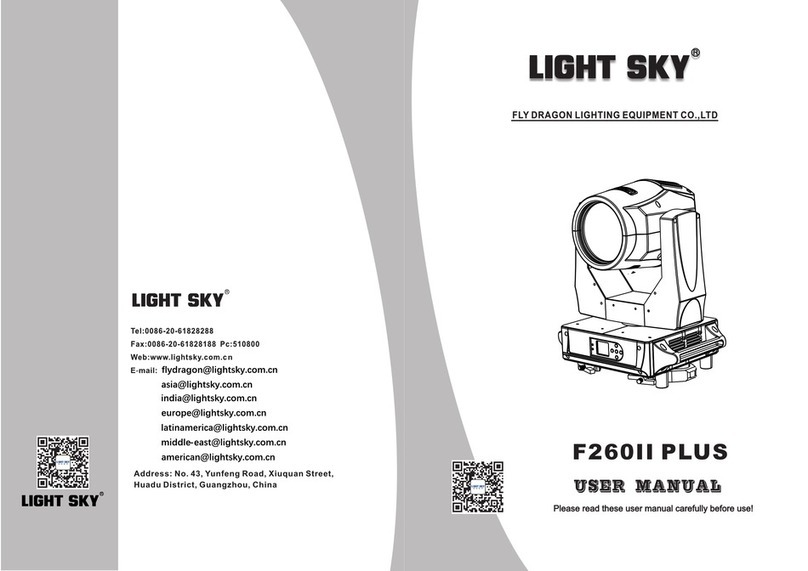 Light Sky F260II PLUS user manual