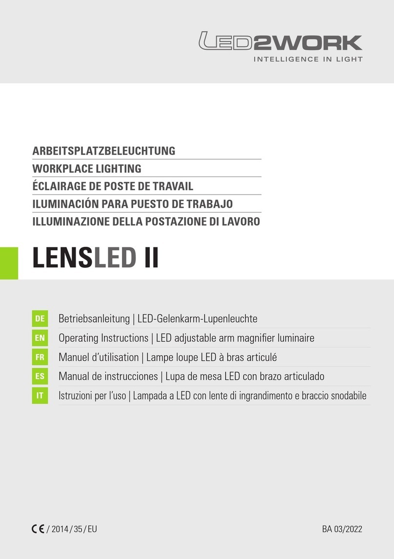 LED2WORK LENSLED II User manual
