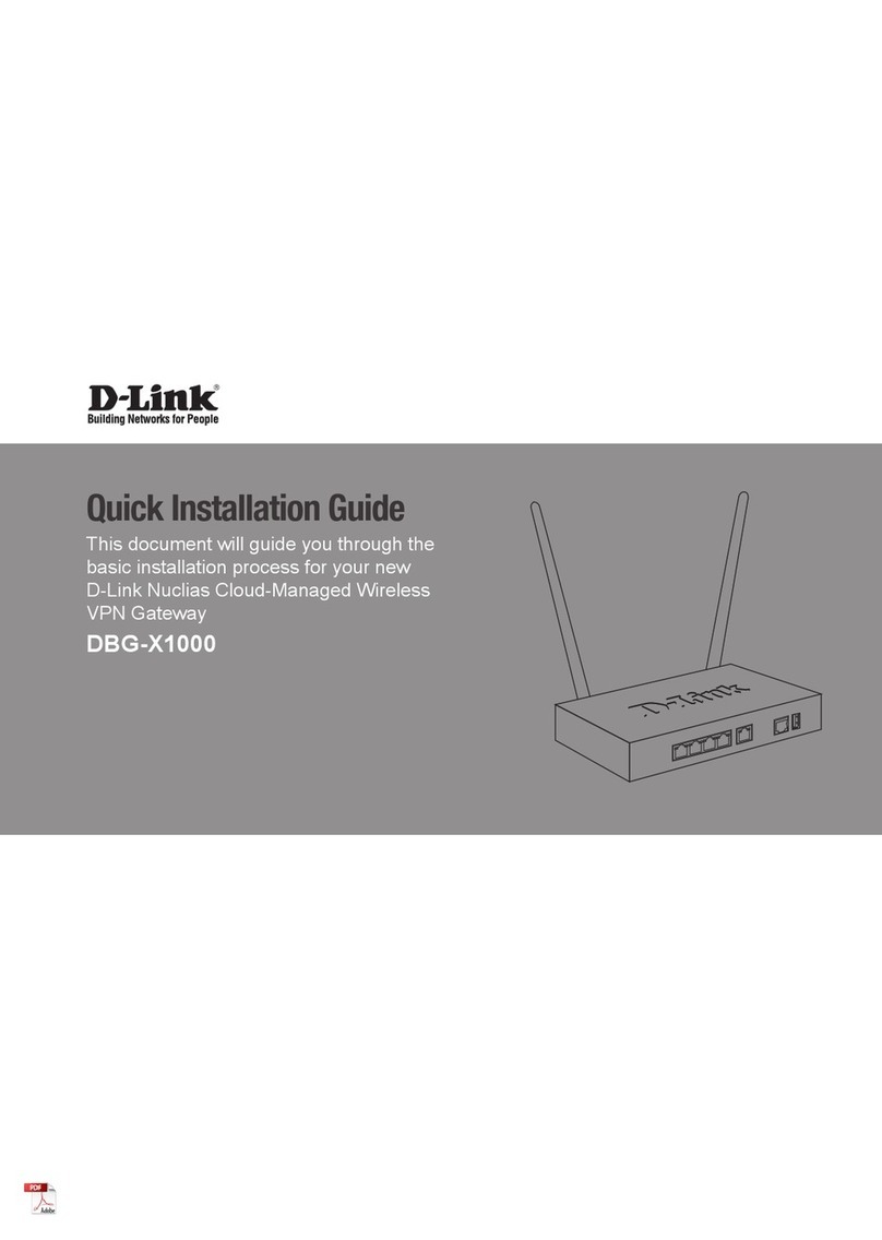 D-Link DBG-X1000 User manual D-Link DBG-X1000 User manual