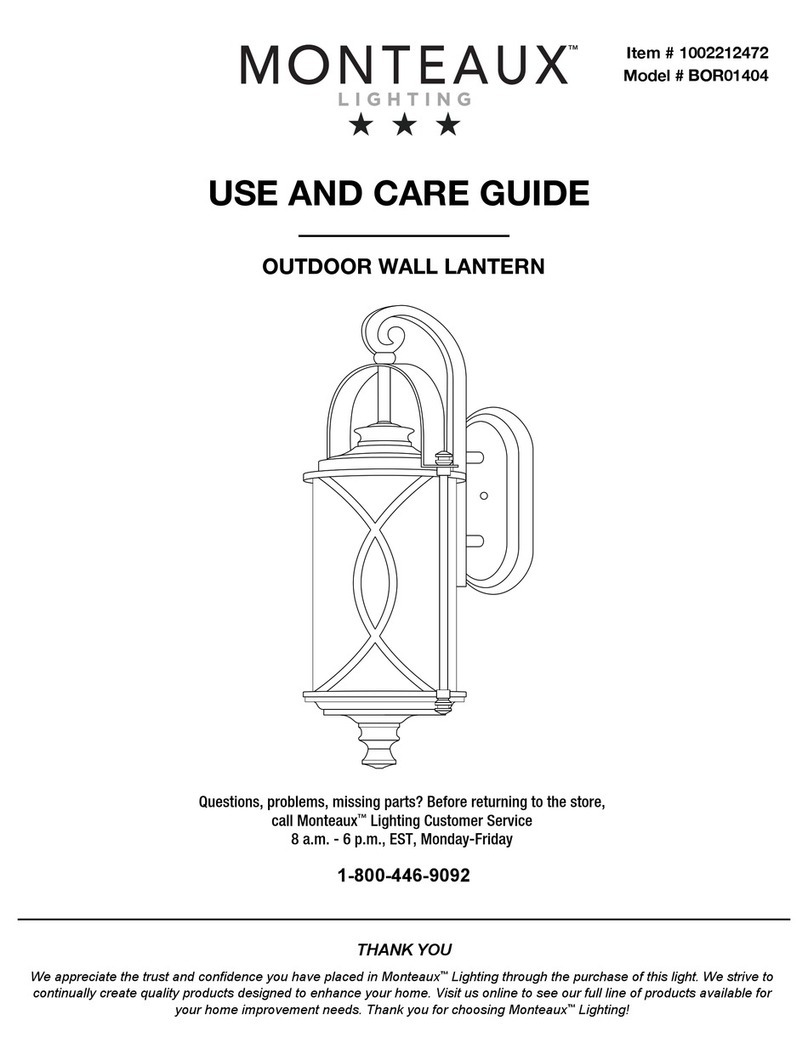 MONTEAUX BOR01404 Use and care guide