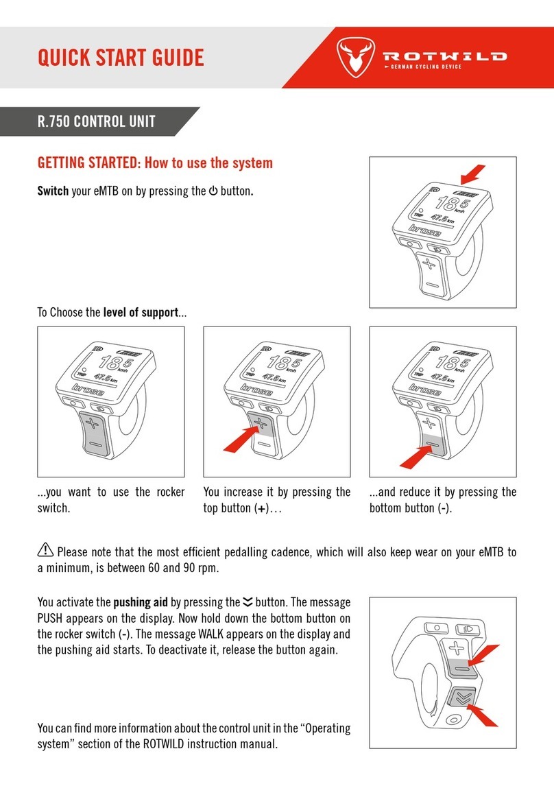 Rotwild R 750 2022 Series quick start guide