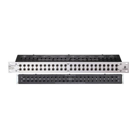 Behringer ULTRAPATCH PRO PX2000 User manual