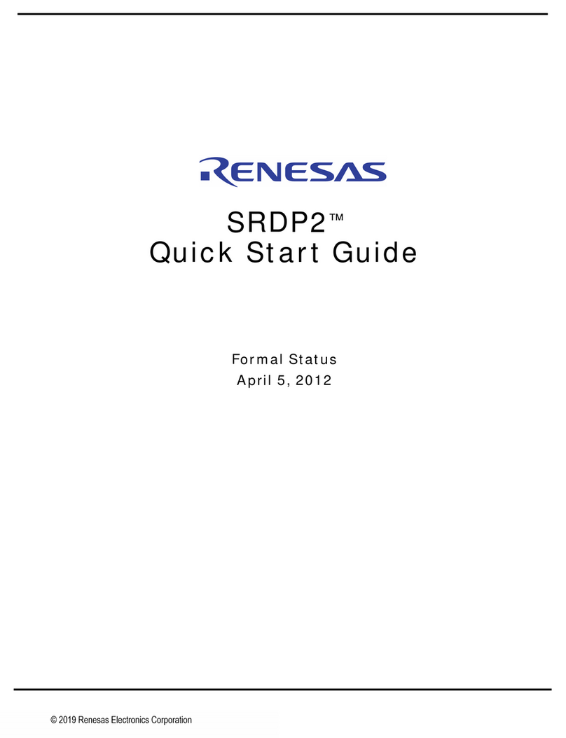 Renesas SRDP2 User manual Renesas SRDP2 User manual