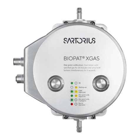Sartorius BioPAT Xgas User manual