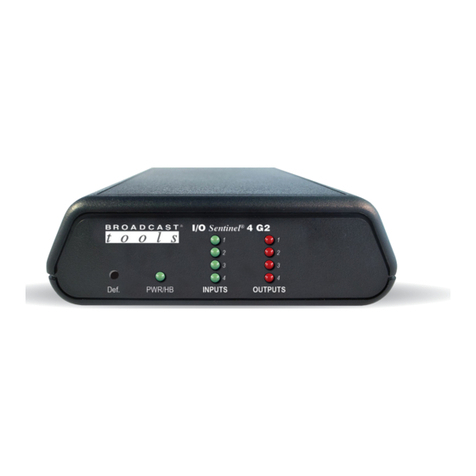 Broadcast Tools I/O Sentinel 4 G2 Installation and operation manual