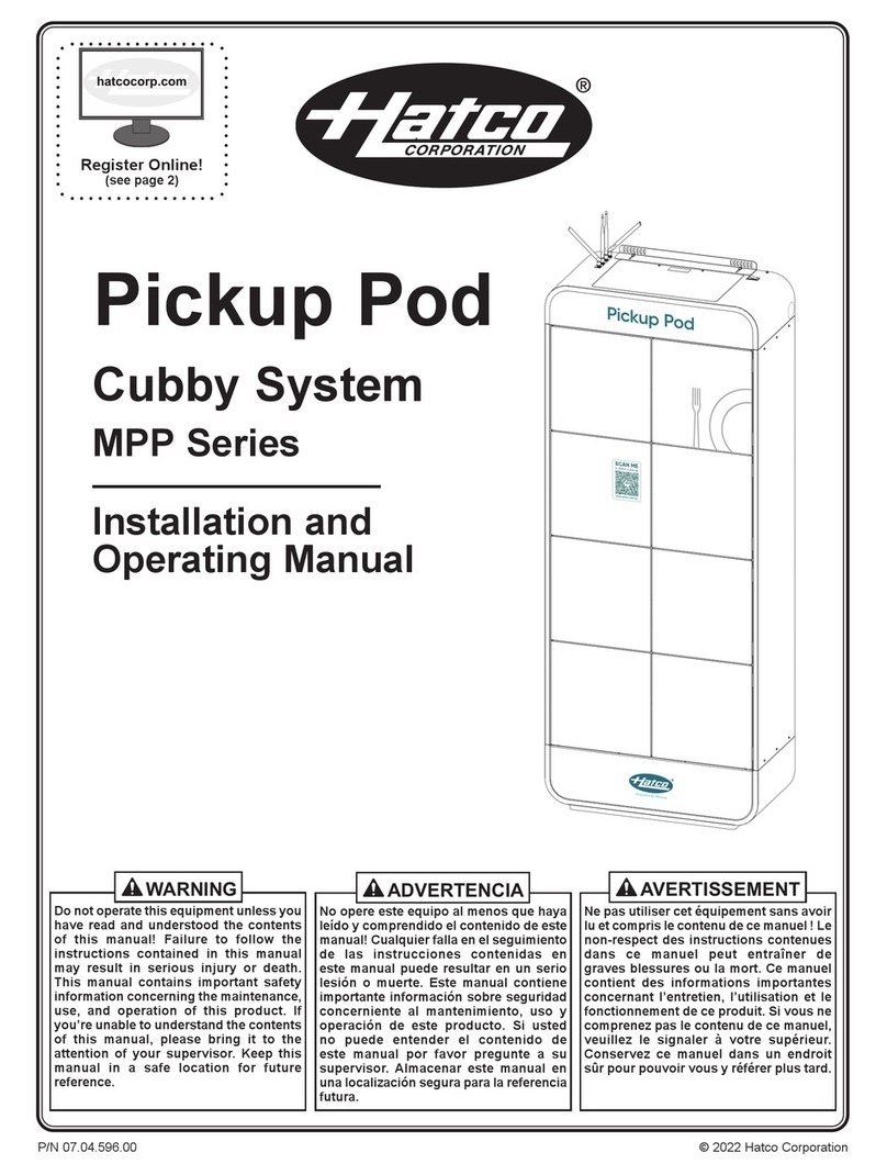 Hatco MPP Series User manual