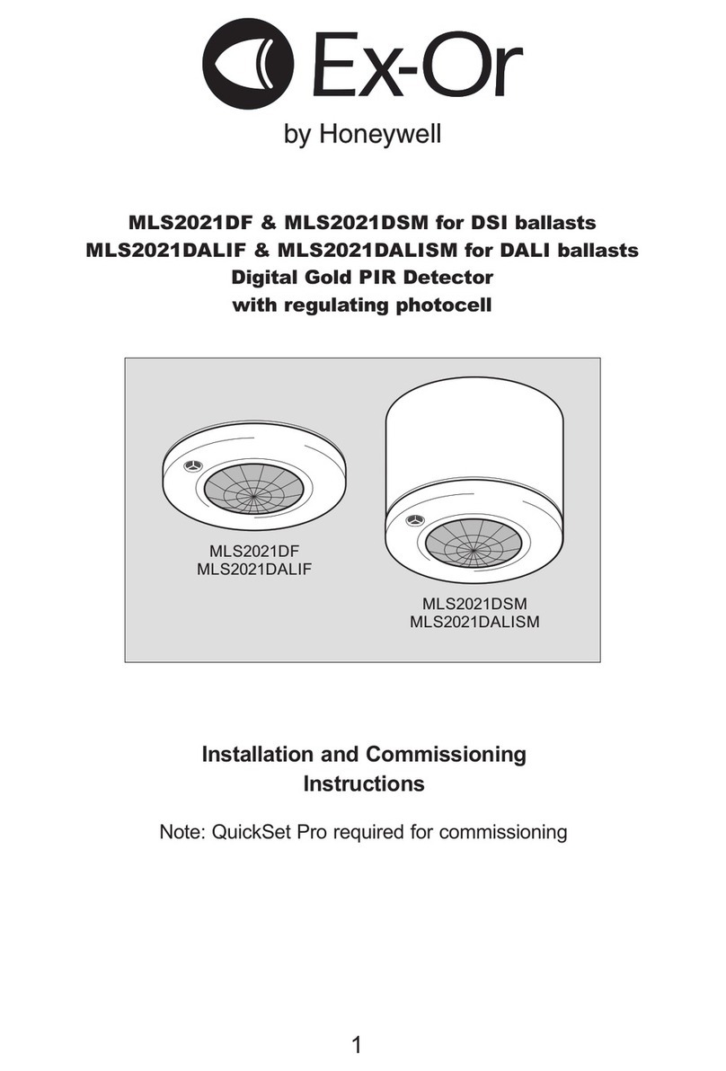 Honeywell Ex-Or MLS2021DF Installation and operation manual Honeywell Ex-Or MLS2021DF Installation and operation manual