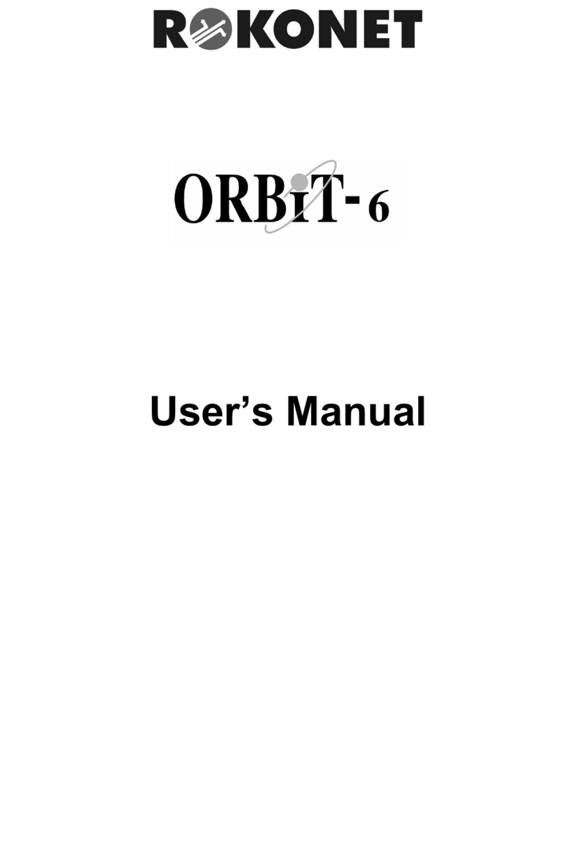 Rokonet Rokonet ORBIT-6 RP-206 User manual