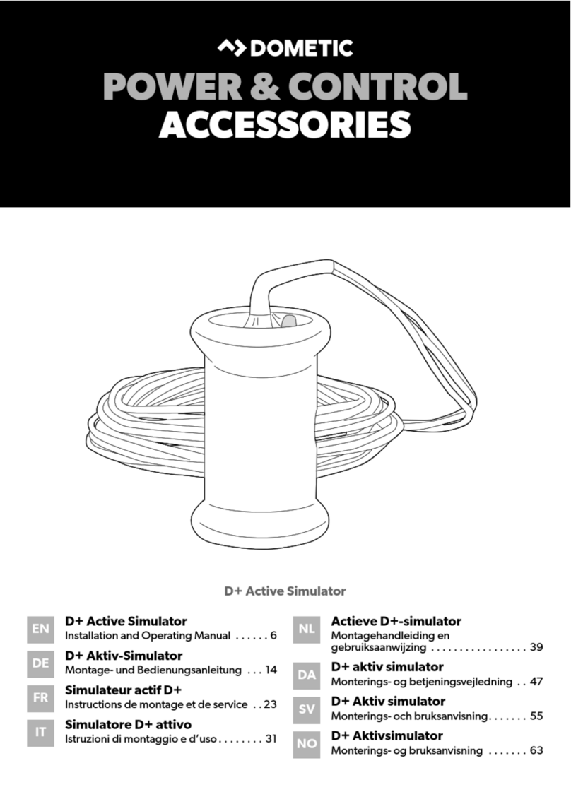 Dometic D+ Assembly, installation and operating manual