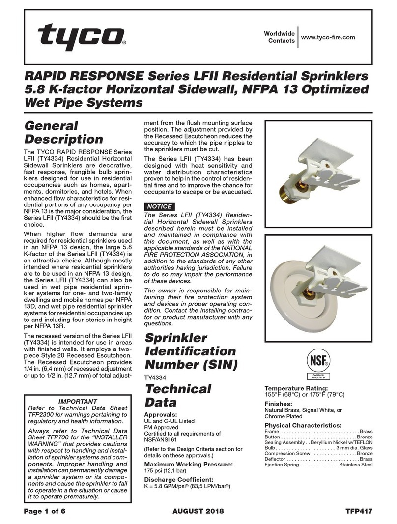 Tyco Rapidresponse LFII Series User manual