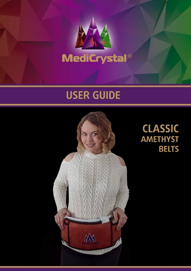 MediCrystal CLASSIC AMETHYST BELTS User manual