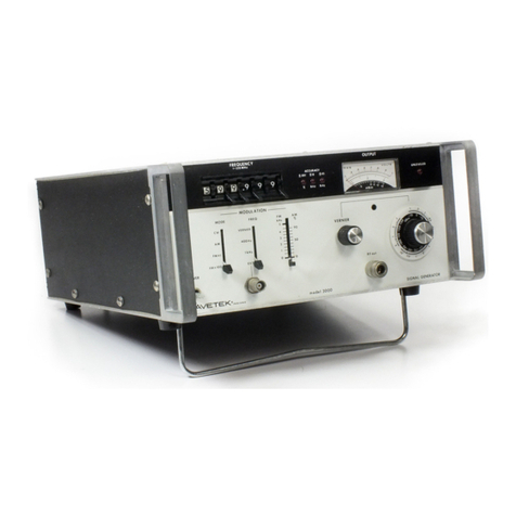 Wavetek 3000 User manual