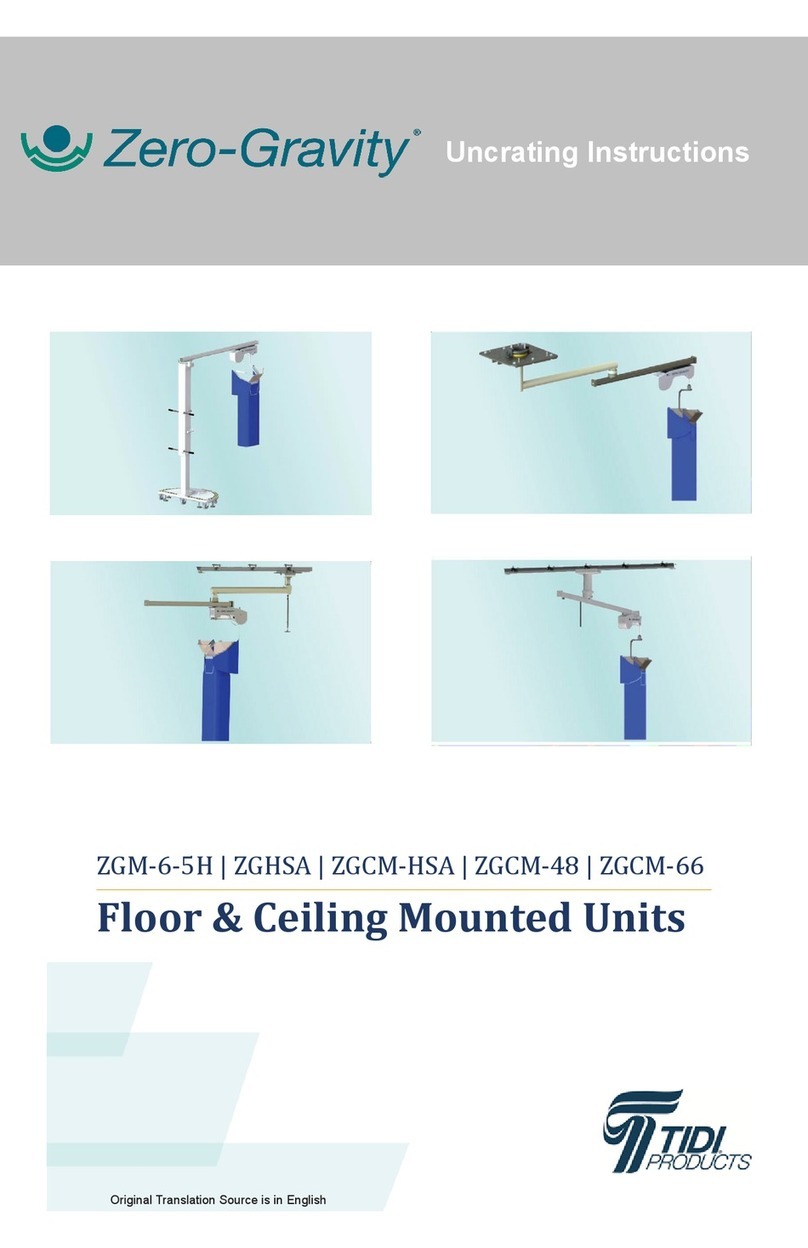 TIDI Zero-Gravity ZGM-6-5H instructions