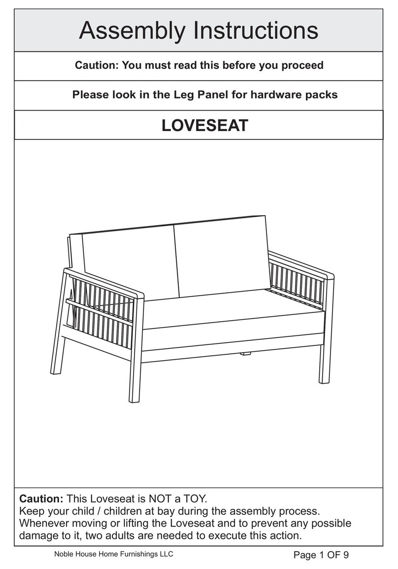 overstock LOVE SEAT Assembly instructions overstock LOVE SEAT Assembly instructions