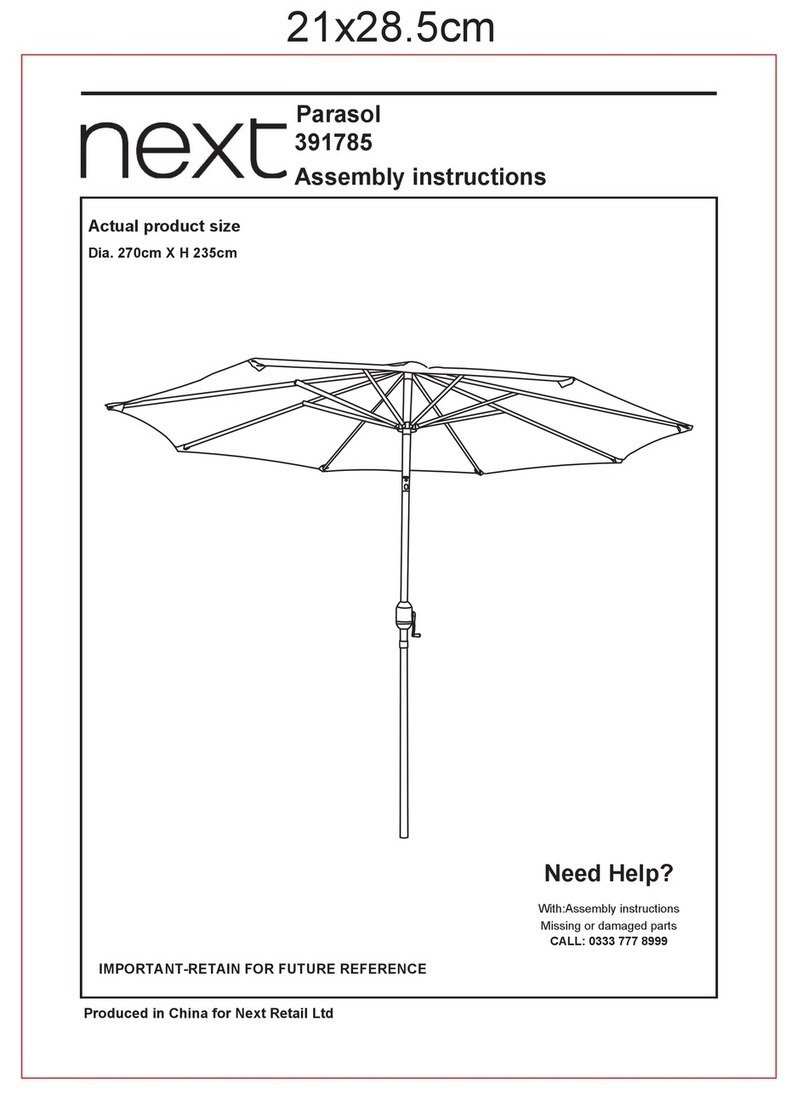 Next Parasol 391785 Assembly instructions