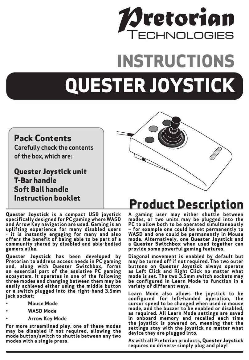 Pretorian QUESTER JOYSTICK User manual