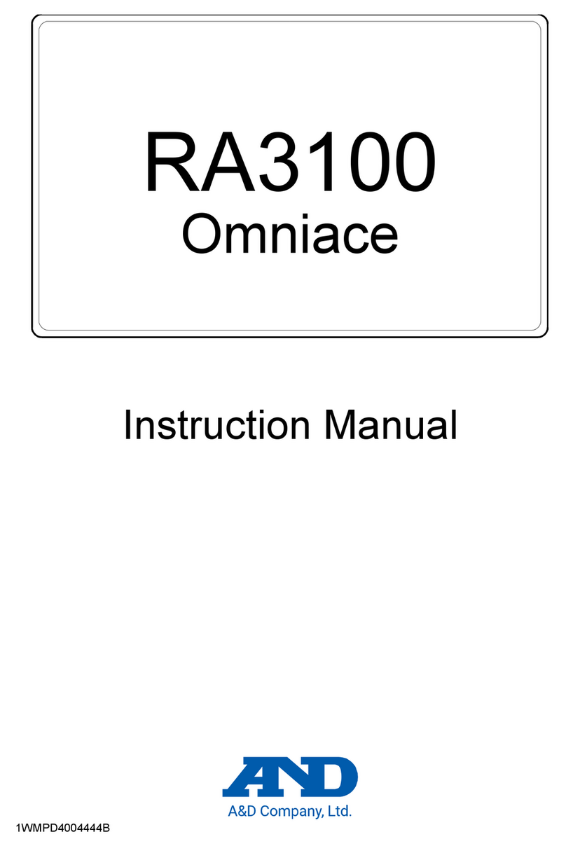 A&D RA3100 Omniace User manual