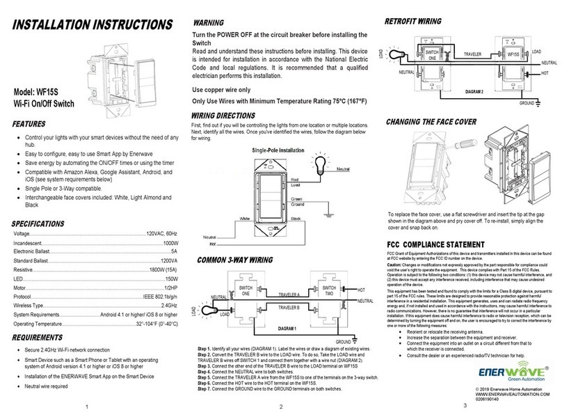 Enerwave WF15S User manual