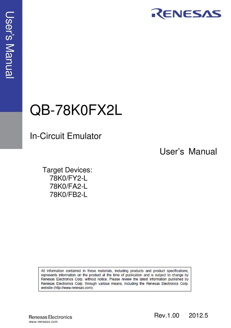 Renesas QB-78K0FX2L User manual