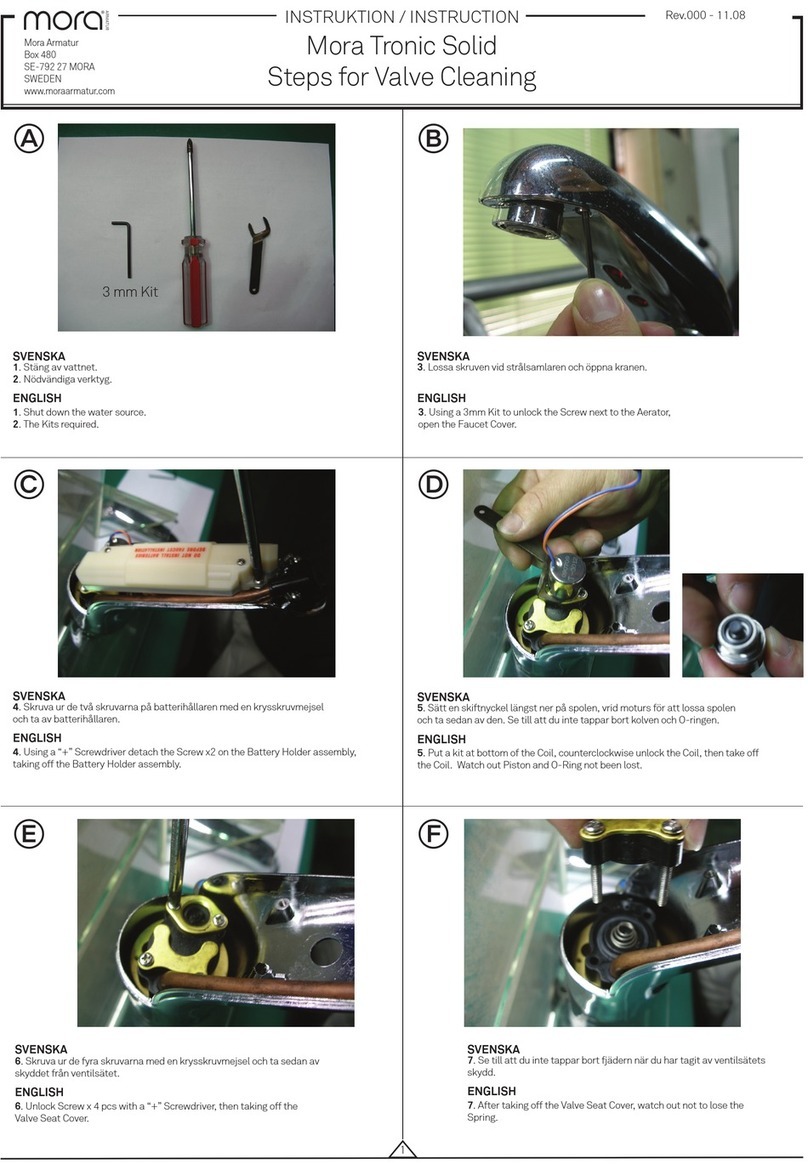 Mora armatur Tronic Solid instructions