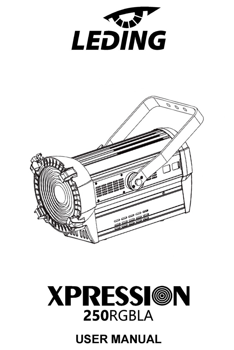 Leding XPRESSION 250RGBLA user manual