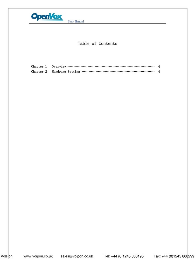 OpenVox PFM100 User manual